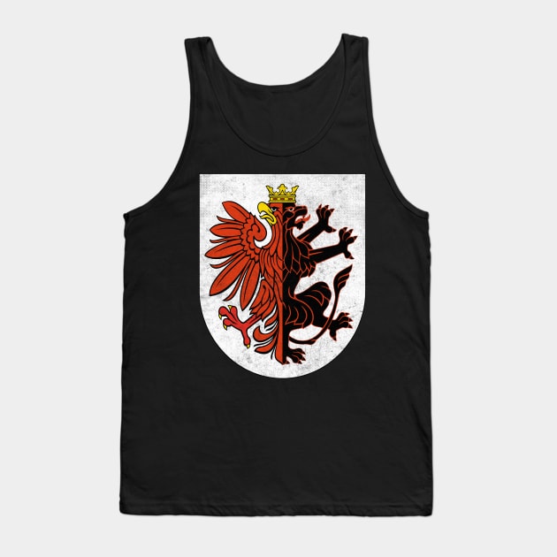 Kuyavian-Pomeranian Voivodeship / Poland Vintage Look Design Tank Top by DankFutura